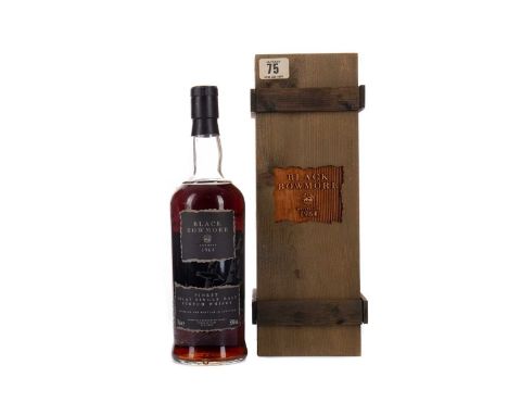 BLACK BOWMORE 1964 FIRST EDITIONSingle Malt Scotch WhiskyMatured in sherry casks for 29 years and bottled in 1993, bottle no.