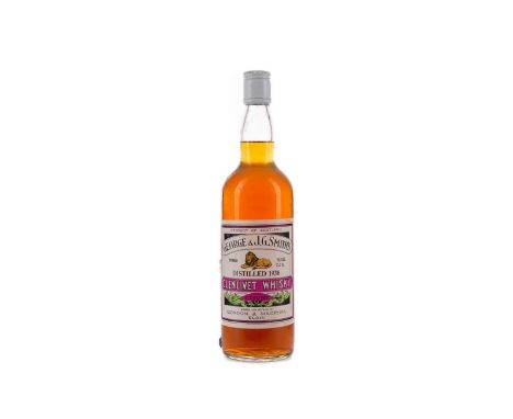 GLENLIVET 1938 GEORGE &amp; J.G SMITHSingle Malt Scotch Whisky26 2/3 fl.oz (75.7cl), 70° proof.Condition report: Some wear to