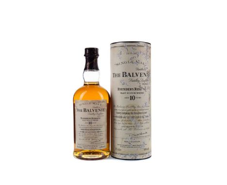 BALVENIE FOUNDER'S RESERVE AGED 10 YEARSSingle Malt Scotch Whisky70cl, 40% volume, in tube.Condition report: Foxing/staining 