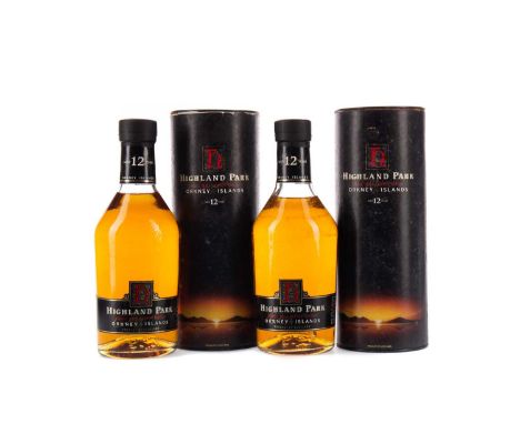 HIGHLAND PARK AGED 12 YEARS (2)Single Malt Scotch Whisky70cl, 40% volume, in tube.Two bottles.Condition report: Setions of bo