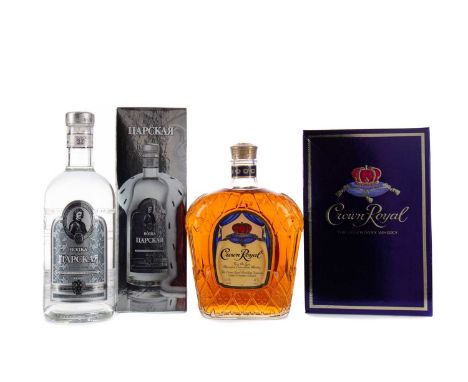 CROWN ROYAL - ONE LITREBlended Canadian WhiskyOne litre, 40% volume, in carton.CZAR'SRussian Vodka70cl, 40% volume, in carton