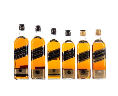 JOHNNIE WALKER BLACK LABEL AGED 12 YEARS (3)Blended Scotch Whisky75cl, 40% volume, in carton.JOHNNIE WALKER BLACK LABEL AGED 