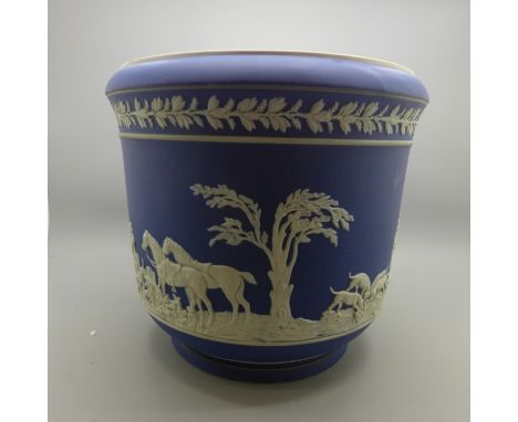 An Adams Tunstall planter with small firing crack to base, 19.5cm 