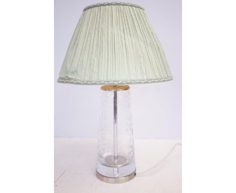 Cut crystal table lamp 
