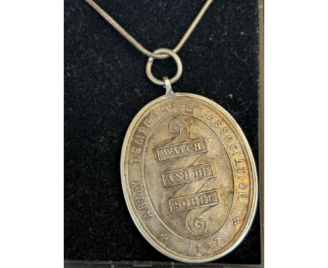 Silver Army temperance medal 1897
