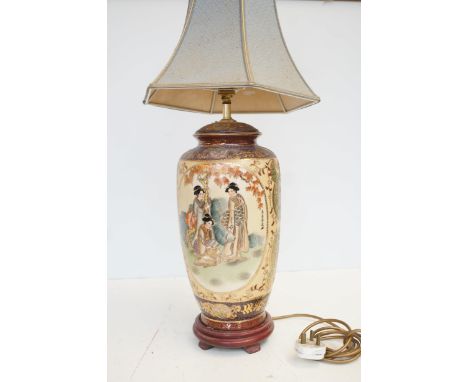 Large oriental table lamp
