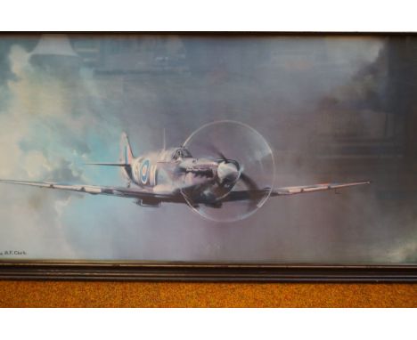Barrie A. F Clarke spitfire print 