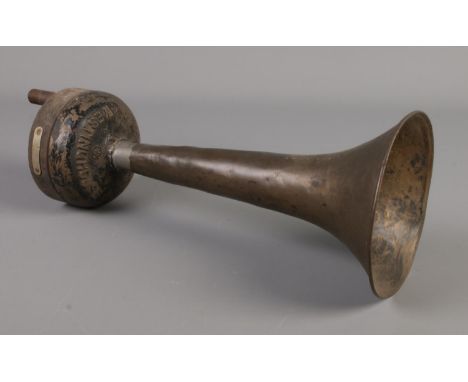 A Westinghouse steam engine funnel, bearing plaque for 'Westinghouse Brake Signal Co. Ltd, London and Chippenham'. H B70507. 