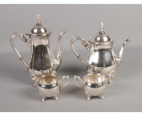 A Viners of Sheffield silver plated four piece tea service.  