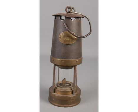 A vintage miners lamp by Patterson Lamps Ltd, Gateshead on Tyne.  