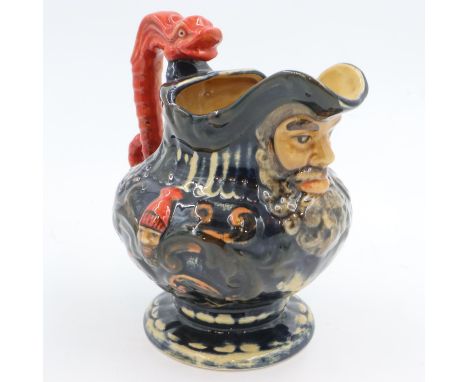 Shorter ceramic Falstaff jug, H: 21 cm, no cracks or chips.  UK P&amp;P Group 2 (£20+VAT for the first lot and £4+VAT for sub
