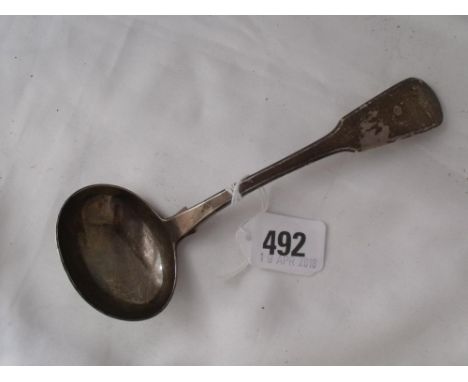 Georgian fiddle pattern sauce ladle Lon 1817 by IL 55g  