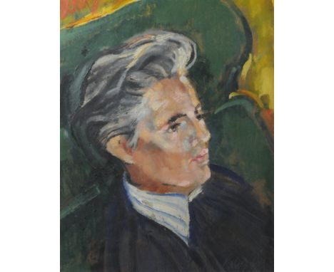 Harold Riley, portrait of a gentleman, signed and dated '69 lower right, 34 x 26.5cm