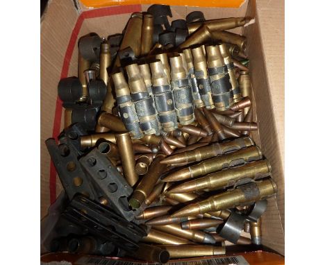 Large quantity of inert rifle and machine gun ammunition including Link