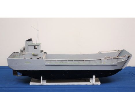 Scale model of a Landing Craft LCT 5, built from Electrafleet plans designed and drawn by T.R.Kennedy distributed by Keelbild