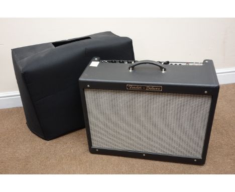 Fender Hot Rod Deluxe guitar amplifier Type PR-246, serial no. B-006445, made in U.S.A., with dust cover