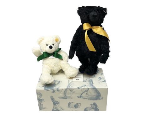 Steiff Special Edition Prince Charles black bear, with HRH coat of arms on foot and growler mechanism, with white tag ear lab