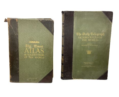 Victory Atlas of the World by The Daily Telegraph, containing plates or maps and diagrams, The Times Atlas &amp; Gazetteer of