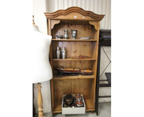 Pine Four Shelf Bookcase