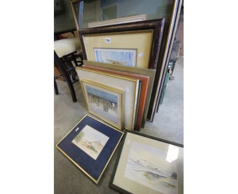 After Bateman Print 'The Parents who came by Charabanc', Migvel Wilkins Limited Edition Print, Four Watercolours and Two Star