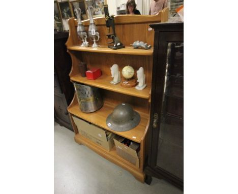 Ercol Pale Elm Waterfall bookcase 