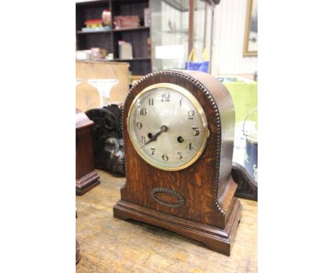 German (Schatz & Sohne) Oak Mantle Clock