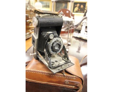 Leather Cased Kodak Six-20 Junior Camera