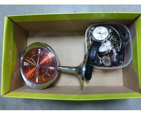 Big Ben Retro Alarm Clock and a Quantity of Wristwatches