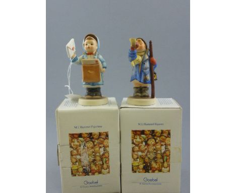 Two Boxed Goebel Hummel Figures - 'Hear Ye, Hear Ye' and 'Postman'