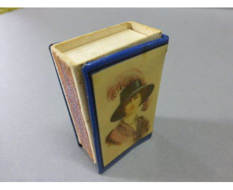 Vintage Matchbox Holder with Edwardian Lady Portrait design