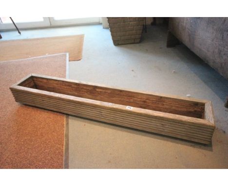 Long Wooden Garden Planter