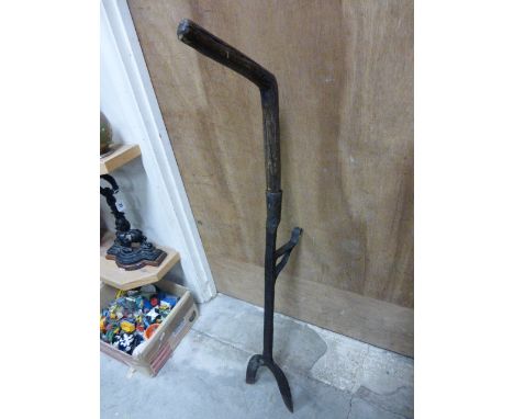 Antique Iron and Wooden Handle Pitch Fork