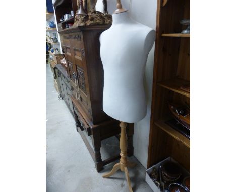 Shop Torso Dress Mannequin on Beechwood Stand 