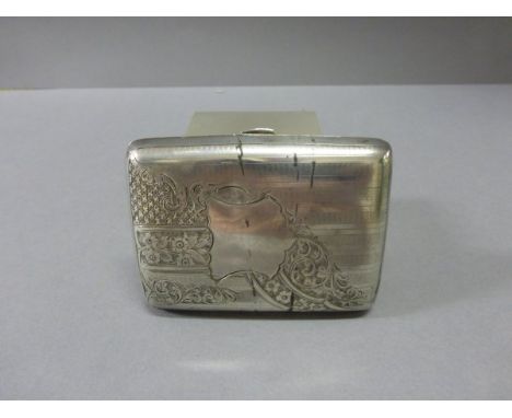 Silver Cigarette Case, Birmingham 1905