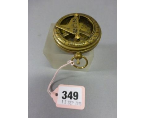 Brass Sundial and Compass