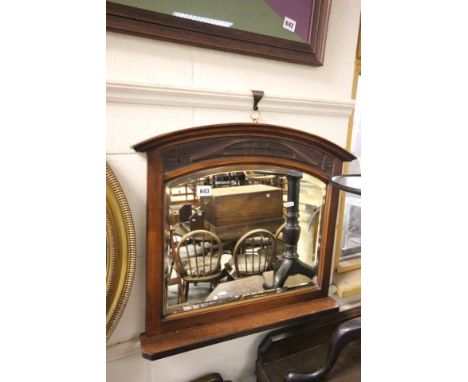 Art Nouveau Mirror with Shelf below