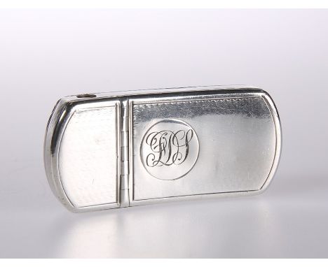 A VICTORIAN SILVER VESTA CASE AND CUTTER COMBINATIONby Charles Rawlings & William Summers, London 1862Rounded rectangular for