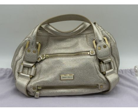 Jimmy Choo Mahala Metallic Leather Handbag. 
Condition: as new, unused, been displayed in a private collection in display cas