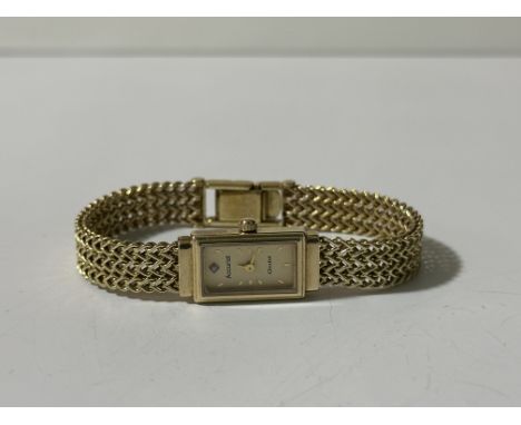 Accurist 9ct Gold Ladies Dress Watch.