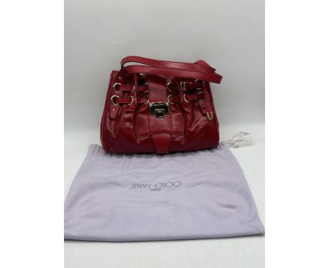 Jimmy Choo Ramona Red Leather Handbag. 
Condition: as new, unused, been displayed in a private collection in display case. 