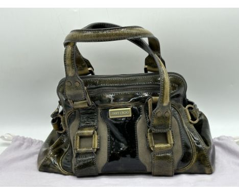 Jimmy Choo Malena Dark Olive Leather Handbag / Shoulder Bag. 
Condition: as new, unused, been displayed in a private collecti