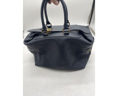 Celine Paris Blue Leather Handbag. 