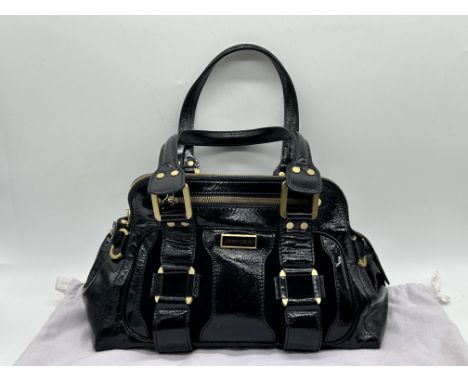 Jimmy Choo Malena Black Leather Handbag / Shoulder Bag. 
Condition: as new, unused, been displayed in a private collection in