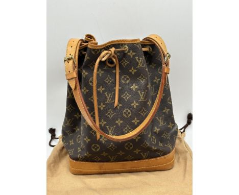 Louis Vuitton Noe Monogram Shoulder Bag with an original receipt and dust bag. 