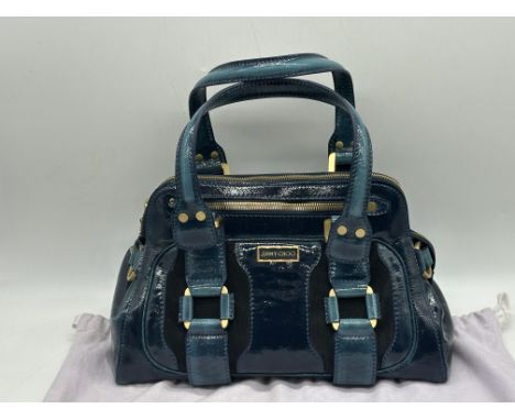 Jimmy Choo Malena Blue Leather Handbag / Shoulder Bag. 
Condition: as new, unused, been displayed in a private collection in 