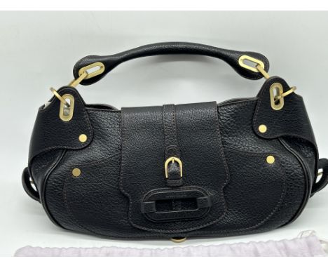 Jimmy Choo Black Leather Handbag. 
Condition: as new, unused, been displayed in a private collection in display case, with Ca