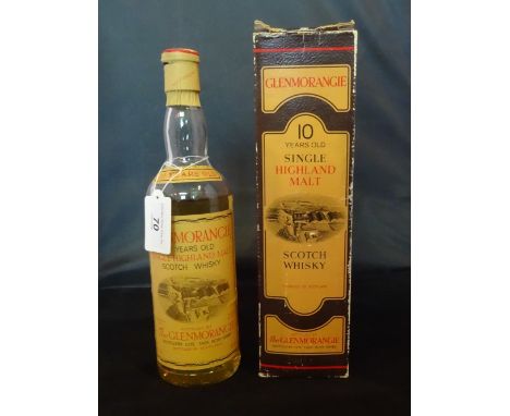 A cased bottle of Glenmorangie, Single Highland Malt Scotch Whisky, aged 10 years, 75cl, 40% vol.