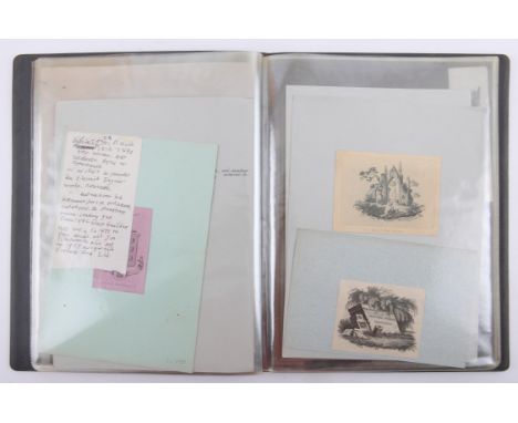 A Collection of 34 18th and 19th century bookplates. Includes Ex libris of Barbara Duchess of Coventry, Henrietta Duchess of 