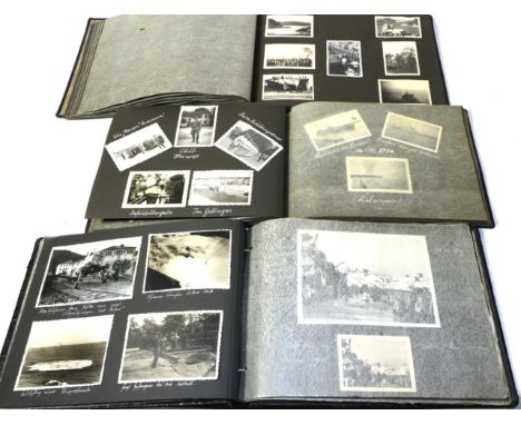 A Collection of Three Well-Presented German Third Reich Naval Subject Photograph Albums, compiled by service personnel, compr