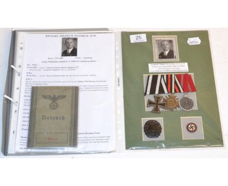 A German First and Second World War Medal Group, to Richard William Heinrich Just, comprising Iron Cross, 2nd. Class, 1914-19